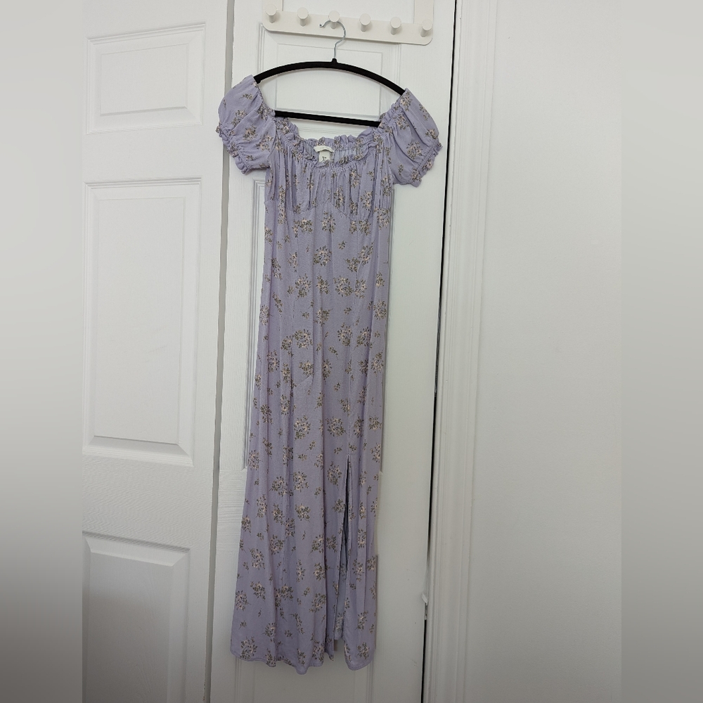 floral purple dress